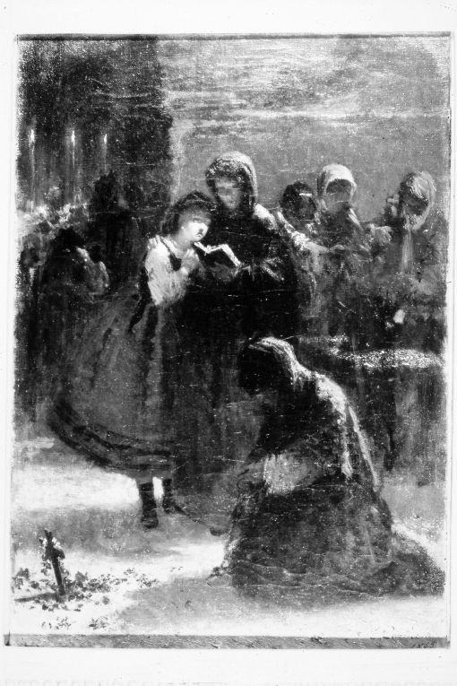 Due novembre, figure femminili (dipinto) di Ponticelli Giovanni (sec. XIX)