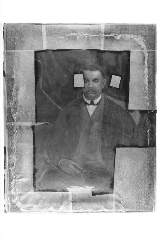 ritratto d'uomo (dipinto) - ambito pugliese (fine/inizio secc. XIX/ XX)