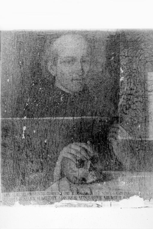 P. Francesco Comacho, ritratto d'uomo (dipinto) - ambito pugliese (sec. XVIII)