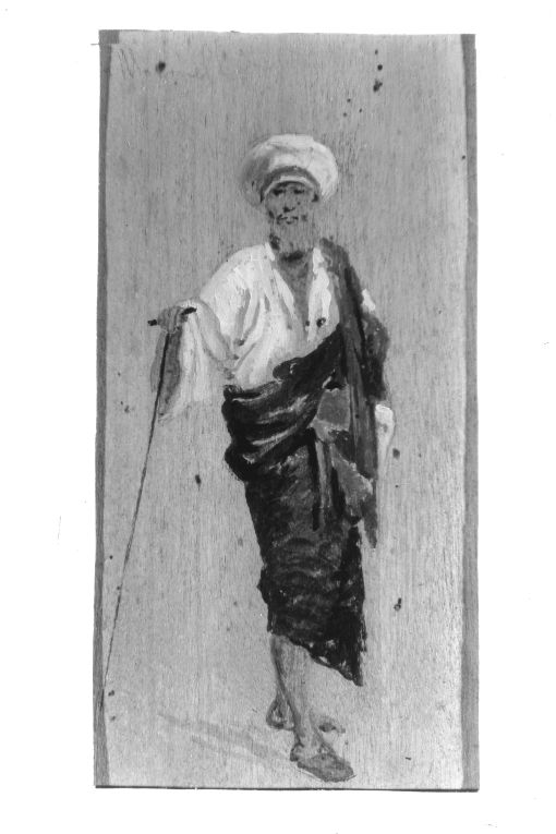 Figura di arabo (dipinto) di Girondi Raffaele (inizio sec. XX)