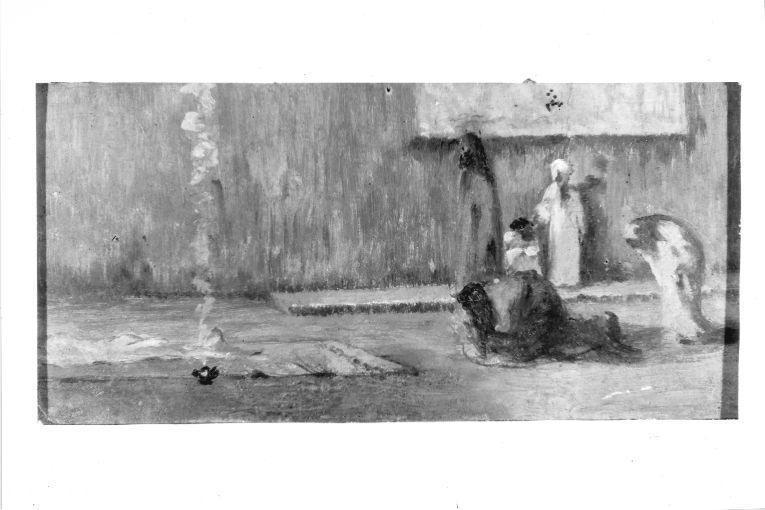 Morte di Lazzaro (dipinto) di Girondi Raffaele (inizio sec. XX)