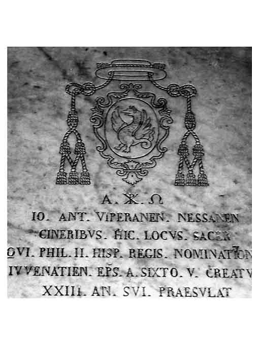 lastra tombale - ambito pugliese (metà sec. XIX)