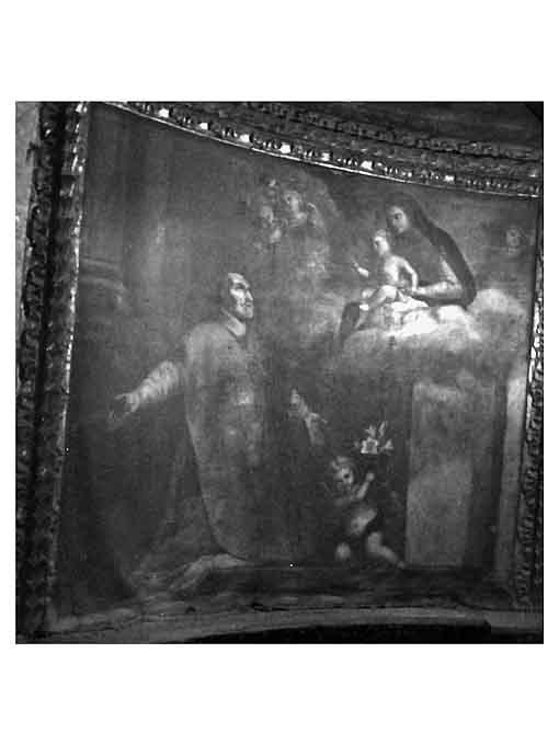 San Filippo, Madonna, Bambino, Angelo, Cherubini (dipinto) di Rosa Carlo (e aiuti) (sec. XVII)