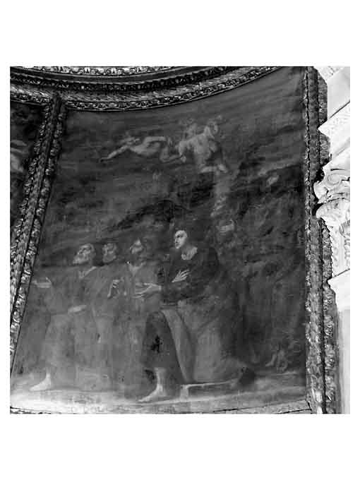 Assunzione della Vergine, Apostoli, Angeli (dipinto) di Rosa Carlo (e aiuti) (sec. XVII)