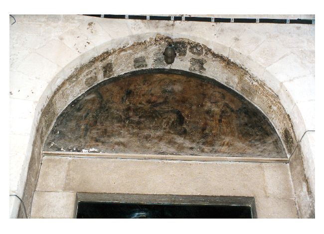 Madonna con Bambino, sant'Andrea e san Carlo (dipinto) di De Musso Saverio (cerchia) (sec. XVIII)