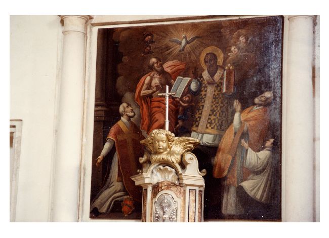 San Girolamo, San Nicola, Sant'Andrea d'Avellino, San Gaetano (dipinto) di De Musso Saverio (attribuito) (prima metà sec. XVIII)