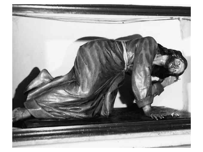 Gesù caduto sotto la croce (statua) - ambito pugliese (ultimo quarto sec. XIX)