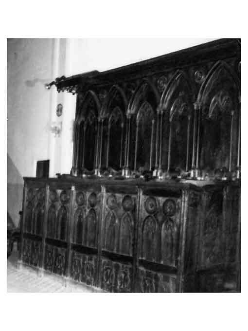 stalli del coro - ambito pugliese (sec. XVIII)