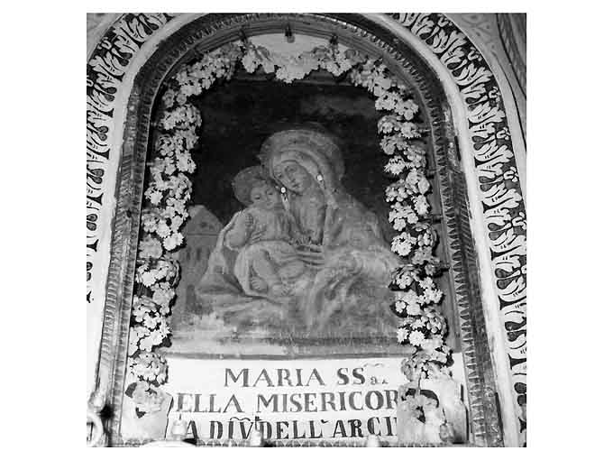 Madonna della Misericordia, Madonna con Bambino (dipinto) - ambito pugliese (sec. XVI)