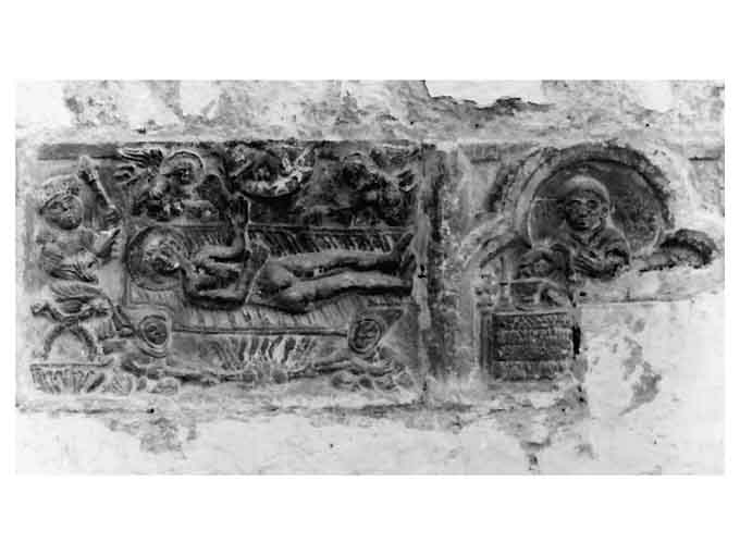 Martirio di san Lorenzo (rilievo) - ambito pugliese (sec. XIV)