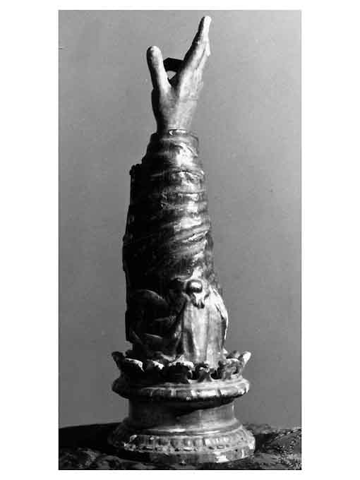 reliquiario antropomorfo - a braccio - ambito napoletano (prima metà sec. XVII)