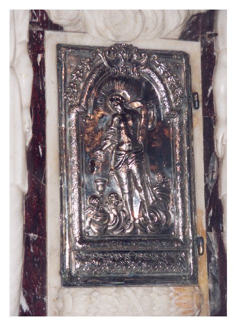 Gesù Cristo e angioletti (sportello di tabernacolo) - produzione napoletana (sec. XVIII)