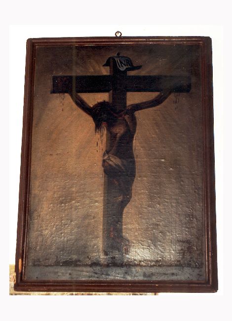 Cristo crocifisso (dipinto) di Musso Giuseppe (prima metà sec. XVIII)