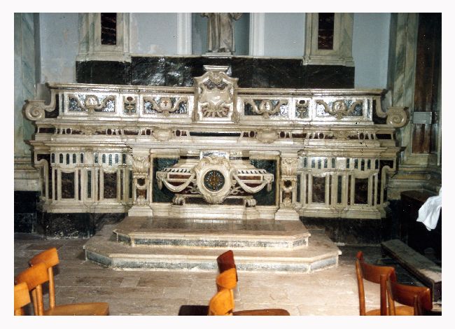 altare - ambito pugliese (fine/inizio secc. XVIII/ XIX)