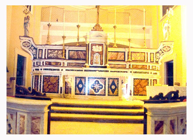 altare maggiore - ambito pugliese (prima metà sec. XIX)