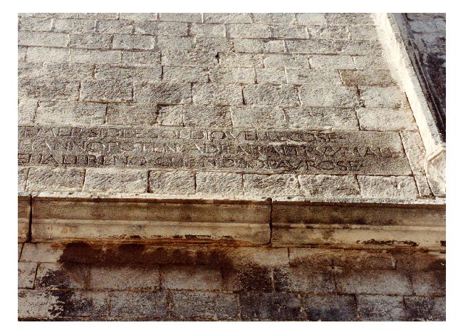 lapide - ambito pugliese (sec. XVI)