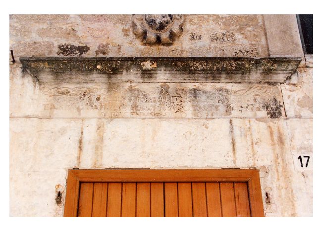 lapide - ambito pugliese (sec. XVII)