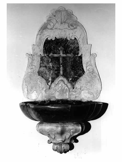 acquasantiera, serie - ambito bitontino (sec. XVIII)