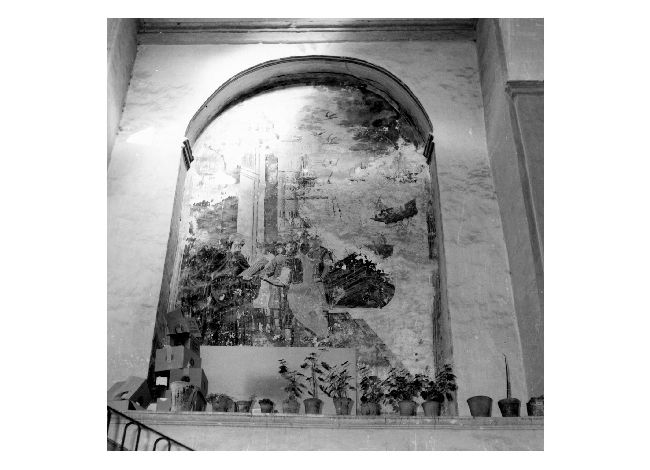 Partenza di san Francesco di Paola per la Francia (dipinto) - ambito bitontino (prima metà sec. XVIII)