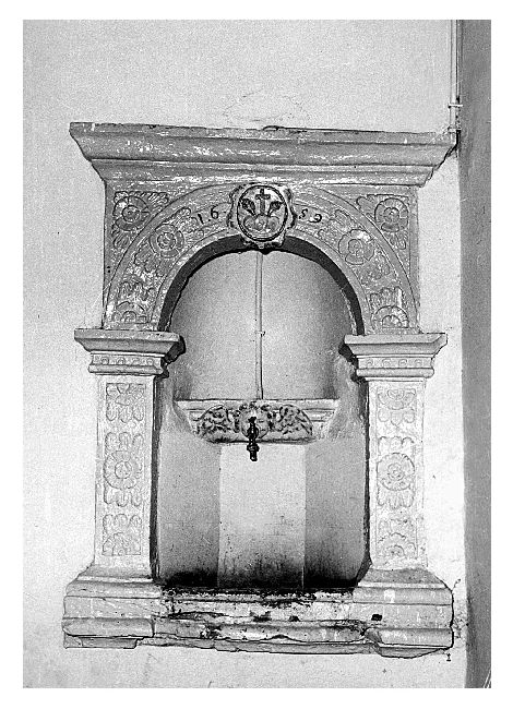 lavabo - ambito bitontino (sec. XVII)