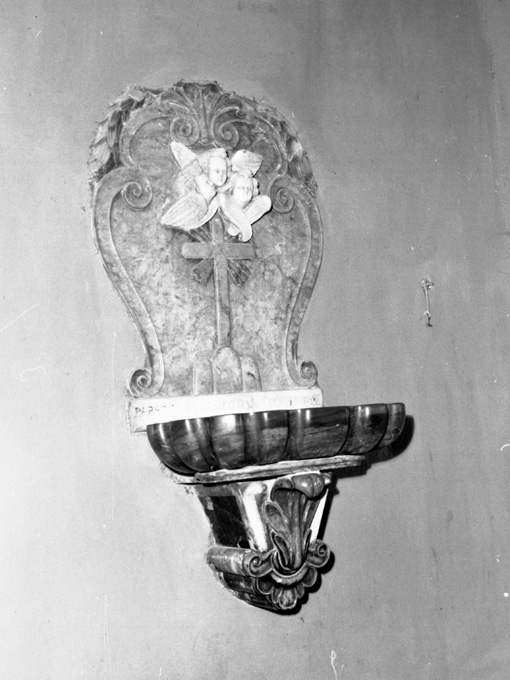 acquasantiera da parete - ambito pugliese (sec. XIX)