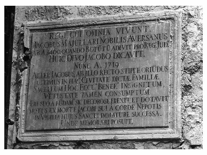 lapide - ambito bitontino (sec. XVIII)