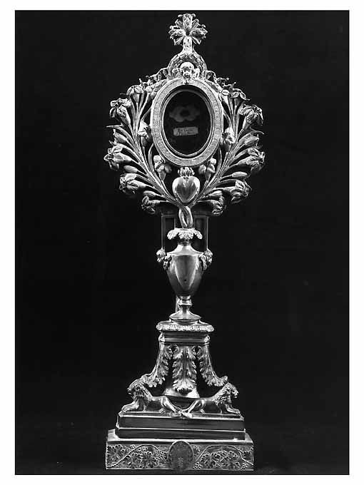 reliquiario - ambito napoletano (prima metà sec. XIX)