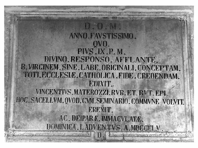 lapide - ambito bitontino (sec. XIX)