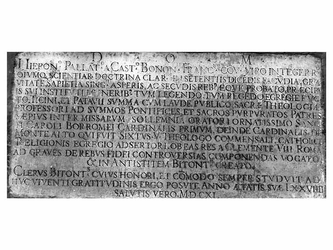 lapide - ambito bitontino (sec. XVII)