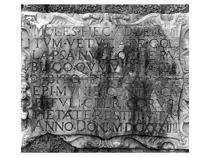 lapide - ambito bitontino (sec. XVII)