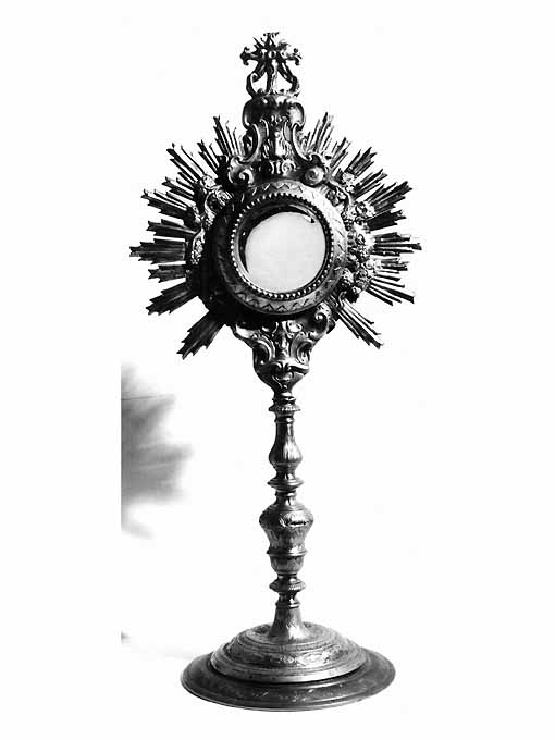 ostensorio, opera isolata - ambito napoletano (sec. XVIII)