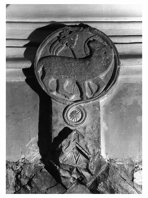 agnello (rilievo, frammento) - ambito bitontino (fine/inizio secc. XIII/ XIV)