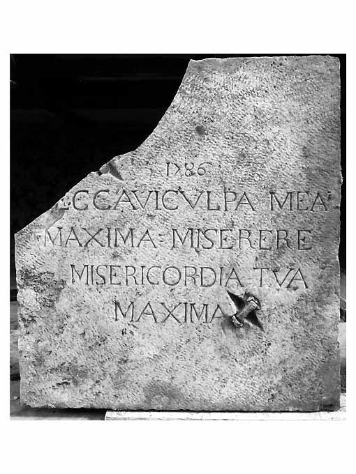 lapide, opera isolata - ambito bitontino (sec. XVIII)