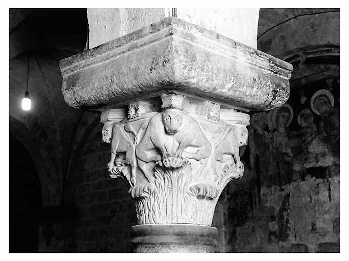 felini (capitello figurato) - ambito pugliese (seconda metà sec. XII)