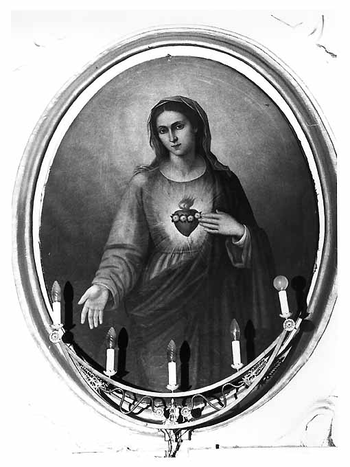 Sacro Cuore di Maria (dipinto) di Spinelli Francesco (attribuito) (sec. XIX)
