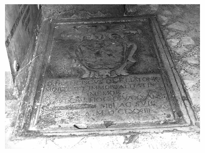 lastra tombale - ambito bitontino (sec. XVII)