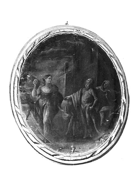 Giuditta con la sua ancella si reca al campo di Oloferne (dipinto) di Porta Nicola (attribuito) (sec. XVIII)