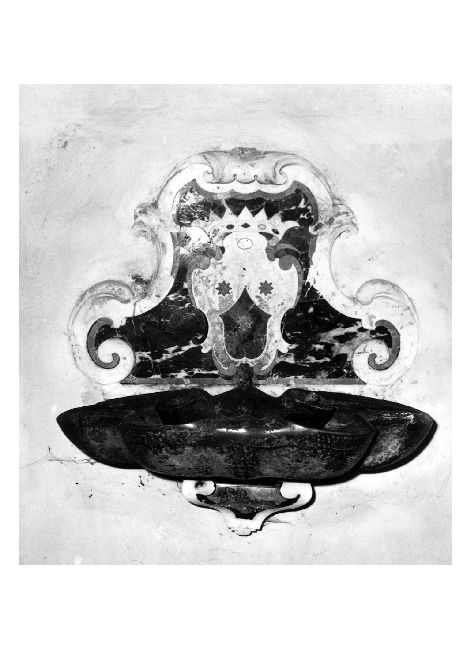 acquasantiera, serie - ambito bitontino (fine sec. XVIII)