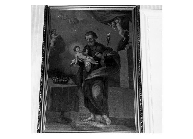 San Giuseppe e Gesù Bambino (dipinto) - ambito bitontino (sec. XVIII)