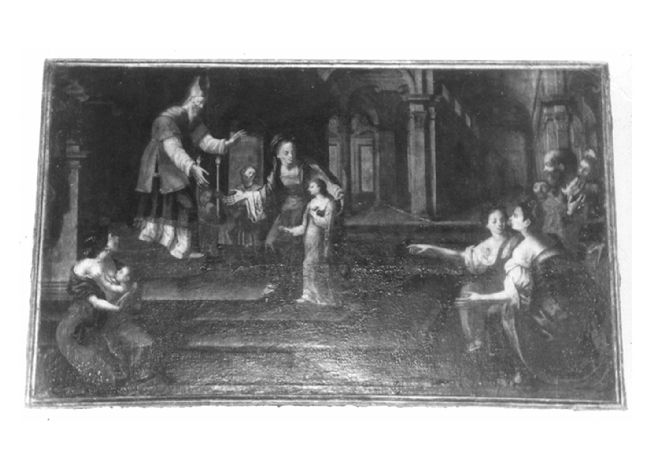 presentazione di Maria Vergine al tempio (dipinto) - ambito bitontino (sec. XVIII)