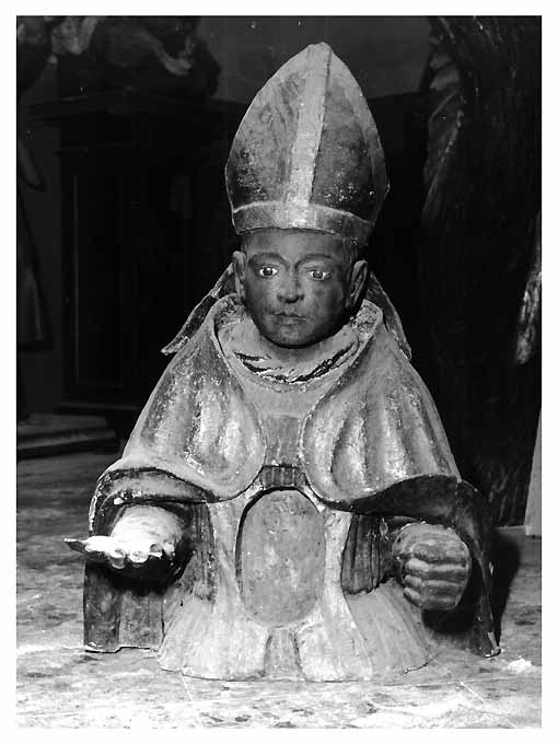 San Valentino vescovo (?) (busto) - ambito Italia meridionale (sec. XVIII)