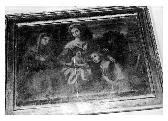 Madonna con Bambino, Sant'Anna e Santa Teresa (dipinto) di Gliri Nicola (bottega) (fine/inizio secc. XVII/ XVIII)
