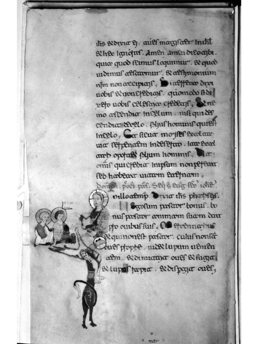 Cristo con gli apostoli (miniatura) - ambito beneventano (fine/inizio secc. XI/ XII)