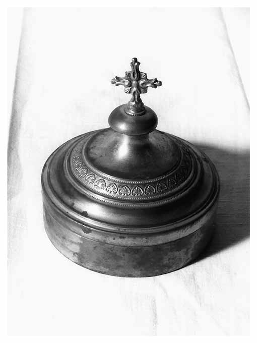 teca eucaristica - ambito Italia meridionale (secc. XIX/ XX)