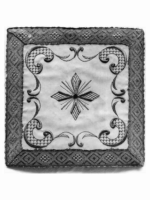 borsa del corporale - manifattura monastica (secc. XIX/ XX)