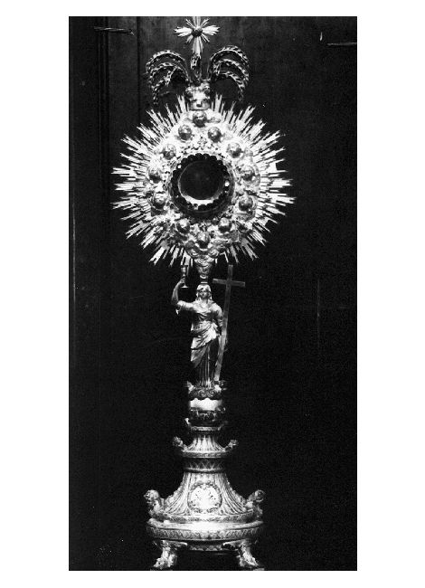 ostensorio di Caruso Vincenzo (sec. XIX)