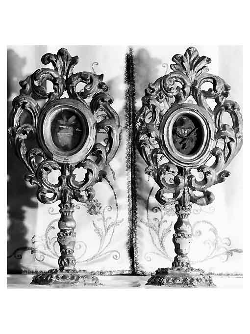 reliquiario, serie - ambito pugliese (secc. XVII/ XVIII)