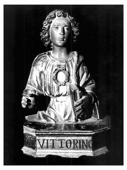 San Vittorino (reliquiario - a busto) - ambito Italia meridionale (metà sec. XVII)