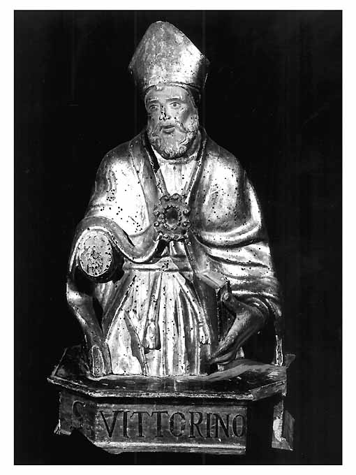 San Vittorino (reliquiario - a busto) - ambito Italia meridionale (metà sec. XVII)