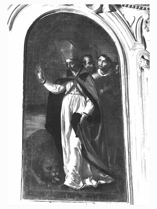 San Gennaro nell'arena con i leoni (dipinto) di Finoglio Paolo Domenico (bottega) (sec. XVII)